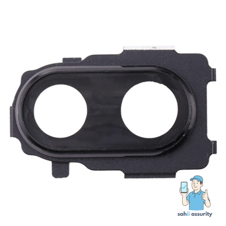 Camera Lens Glass with Frame for Xiaomi Redmi Note 7S Black